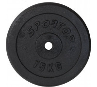 Sportop load cast iron 15 kg fi26