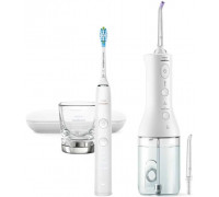 Brush Philips Sonicare DiamondClean 9000 + Irrigator Power Flosser 3000 -  white (HX3886/41)