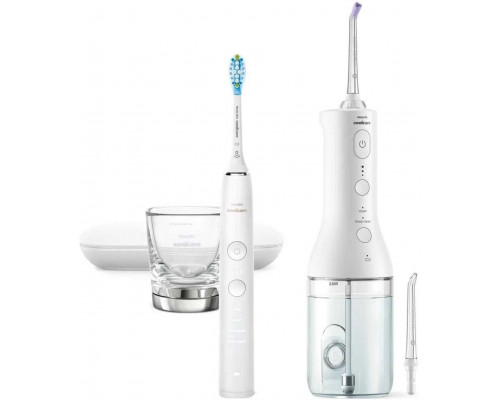 Brush Philips Sonicare DiamondClean 9000 + Irrigator Power Flosser 3000 -  white (HX3886/41)