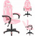 GAMING CHAIR OTE 58X61X119CM. WHITE/PINK