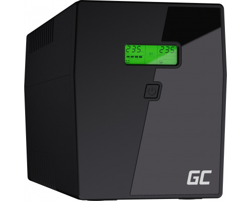 Green Cell charger Awaryjny UPS 2000VA 1200W Power Proof z wyświetlaczem LCD 6x IEC