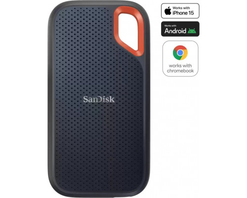 SANDISK Extreme 8TB Portable SSD up to 1050MB/s Read and 1000MB/s Write Speeds USB 3.2 Gen 2 2-meter drop protection and IP55