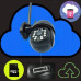 Zewnętrzna Kamera WIFI Obrotowa 8MPx ŚLEDZENIE ~360 stopni UHD NAGRANIA SD [V-7 Elegant Black]
