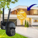 Zewnętrzna Kamera WIFI Obrotowa 8MPx ŚLEDZENIE ~360 stopni UHD NAGRANIA SD [V-7 Elegant Black]