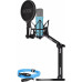 Rode NT1 Signature niebieski + kabel XLR + statyw biurkowy (BUROINT1BU)
