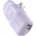 Mini powerbank Wozinsky WF16-YLS 5000mAh 15W Lightning with a built-in kablem USB-C i ładowarką do Apple Watch - violet