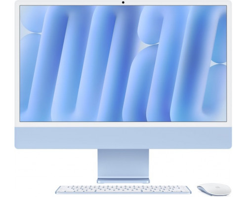 APPLE iMac Z1EQ 59,62cm 23,5Zoll Nano Glas M4 10C CPU/10C GPU/16C N.E. 16GB 1TB SSD Gbit Eth MM NumKey TID DE Blau