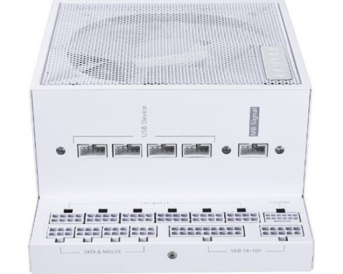Lian Li EDGE GOLD 1000 80 PLUS Gold Netzteil, PCIe 5.1, ATX 3.1 - 1.000 Watt, wei, inkl. USB-Hub