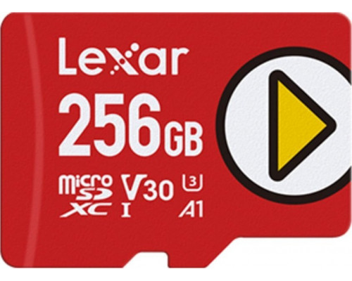 SD  Lexar PLAY MicroSDXC 256 GB Class 10 UHS-I/U1 A1 V30 (LMSPLAY256G-BNSNG)