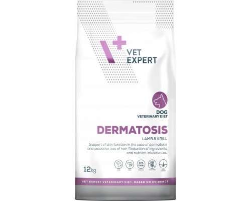 VetExpert Veterinary Diet Dermatosis dog Lamb&Krill 12kg