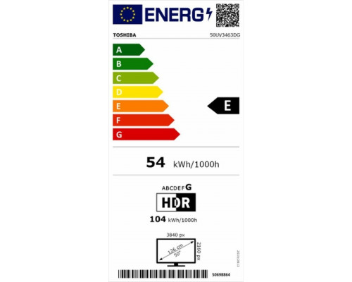 Smart TV Toshiba 50UV3463DG 4K Ultra HD 50" LED