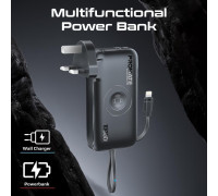 Promate PowerPack-10i Charger Power Bank 22W / 10000mAh / USB-C / QC3.0 / iWatch 2,5W / 220V EU/US/UK