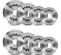 TOS SET TALERZY OLIMPIJSKICH STALOWYCH KALIBROWANYCH 2 x 1.5 - 5.0 KG (22 KG) HMS