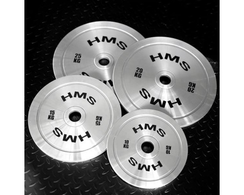 TOS SET TALERZY OLIMPIJSKICH STALOWYCH KALIBROWANYCH 2 x 10 - 25 KG (140 KG) HMS