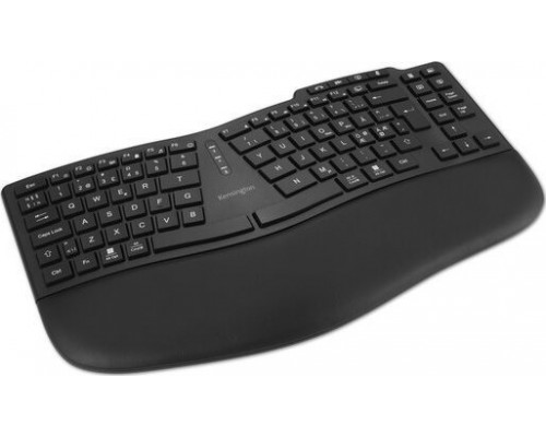 Kensington Pro Fit Ergo KB675 EQ TKL klawiatura Dom/Biuro USB + RF Wireless + Bluetooth QWERTY Skandynawia Czarny