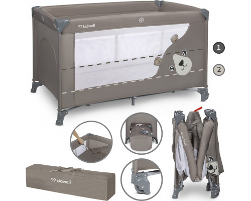 ŁÓŻeczko dwupoziomowe kidwell blissy duo beige