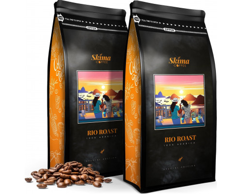 SkimaCoffee Zestaw 1kgX2 RIO ROAST(SPECIAL EDITION) 100% ARABICA Świeżo Palona do ekspresu