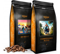 SkimaCoffee Zestaw 1kgX2 RIO ROAST/ZAMBEZI GOLD BLEND Świeżo Palona do ekspresu