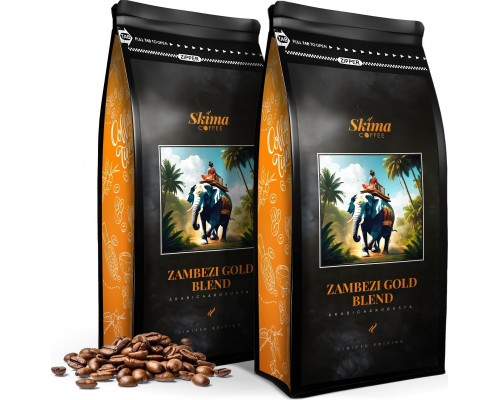 SkimaCoffee Zestaw 1kgX2 ZAMBEZI GOLD BLEND (LIMITED EDITION) Świeżo Palona do ekspresu