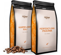 SkimaCoffee Zestaw 1kgX2 PERFEKCYJNA PRZERWA/KARMELOWY RAJ Świeżo Palona do ekspresu