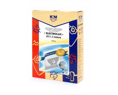 BAGS MICRO 4SZT +2 FILTRY K&M E11 MICRO DO ELECTROLUX MONDO