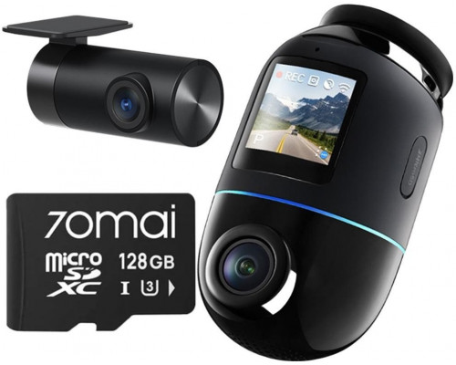 70mai Omni X800 4K set Black + karta 70mai SD 128GB