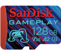SD  Hama SanDisk GamePlay microSDXC 128GB, R 190MB/s, W 130MB/s, UHS-I, V30, U3, C10