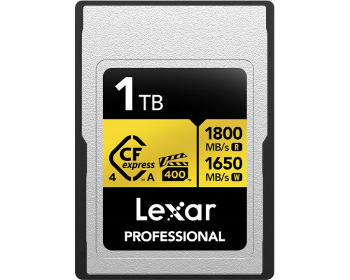 SD  Lexar Professional Gold CFexpress 1 TB  (LCAGOLD001T-RNENG)