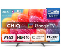 CHiQ L32FM9E TV 32", FHD, LED, metalická bezrámečková, Smart, Google TV, HDR, Chromecast