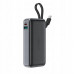 Powerbank Acefast M7-10000 PD30W z wbudowanym kablem - czarny