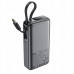 Powerbank Acefast M7-10000 PD30W z wbudowanym kablem - czarny
