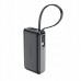 Powerbank Acefast M7-10000 PD30W z wbudowanym kablem - czarny