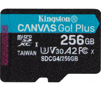 SD  Kingston Canvas Go! Plus (Gen4) MicroSDXC 256 GB Class 10 UHS-I/U3 A2 V30 (SDCG4/256GBSP)
