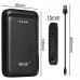 Power bank 5000 mAh wejście USB-C wyjście USB-A + USB-C 5V 2.1A black VA0339 Vayox