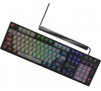 LORGAR Azar 514  Wired mechanical gaming keyboard  RGB backlight  1680000 colour variations  18 modes  keys number: 104  50M clicks  linear