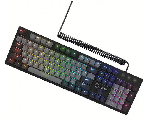 LORGAR Azar 514  Wired mechanical gaming keyboard  RGB backlight  1680000 colour variations  18 modes  keys number: 104  50M clicks  linear