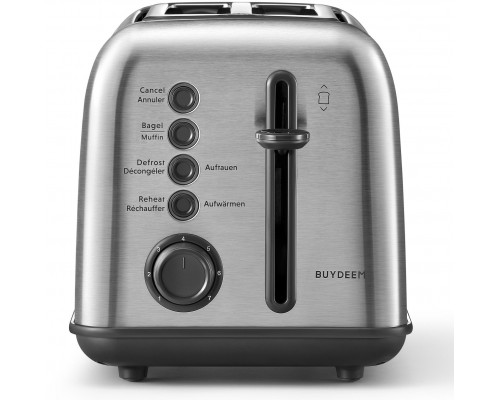 BUYDEEM 2 Slice Toaster model DT620E color Stainless Steel EU