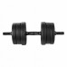 Spokey Dumbbells Pondus bituminous 2 x 10 kg Czarne