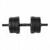 Spokey Dumbbells Pondus bituminous 2 x 10 kg Czarne