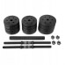 Spokey Dumbbells Pondus bituminous 2 x 10 kg Czarne