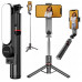 Statīvs Pašportreta nūjiņa Monopods + Pults LED apgaismojums 3w1 Telefonam / Gopro / Pašportretam Lume