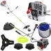 Brushcutter 1,45kW 52cc szelki,osłona,3xgłowica,żyłka,tar