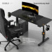 Gaming galds Diablo Chairs X-Tensio 1400 Black 140 cmx60 cm