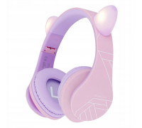 PowerLocus BT Headphones P2 Kids Cat Ears Purple/P