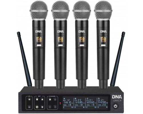 DNA QMIC4 mikrofon bezprzewodowy 4x nadajnik doręc