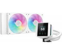 K Cooler Wasserkühlung DeepCool MYSTIQUE 240 White ARGB