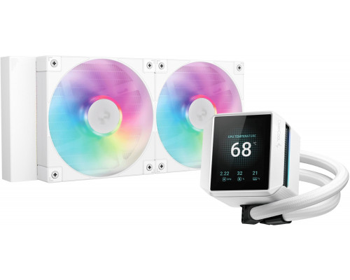 K Cooler Wasserkühlung DeepCool MYSTIQUE 240 White ARGB