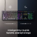 HyperX Alloy Rise Gaming Keyboard, HyperX Linear Switches, Black