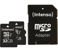 SD  Intenso Premium double pack microSD SDHC 32GB UHS-I (3423482)