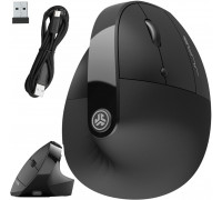 JLab Audio JLab JBUDS Ergonomic, Right-hand, Vertical design, RF Wireless + Bluetooth, 2400 DPI, Black (IEUMJBERGORBLK82)